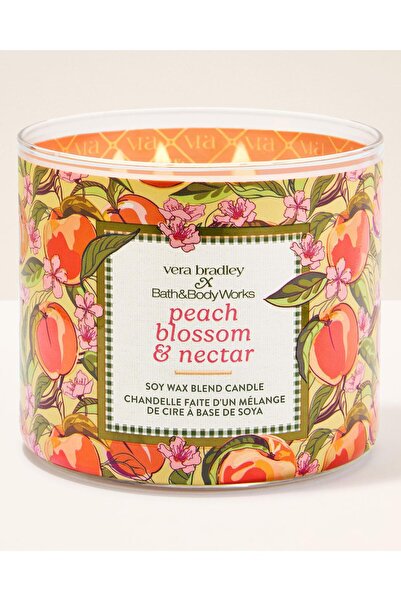 Bath & Body Works Peach Blossom & Nectar Büyük Mum