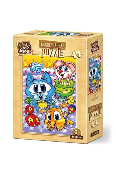 Heidi Toy Art Kids Naughty Little Ones 16 Piece Wooden Puzzle 5859