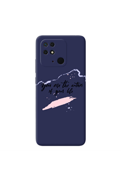 Other Xiaomi Redmi 10C You are the authors Dark blue Colored Silicone TPU Θήκη