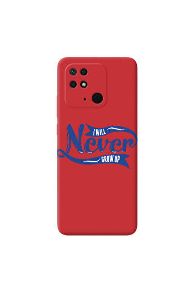 Other Xiaomi Redmi 10C I Will Never Grow Up Red Colored Silicone TPU Θήκη