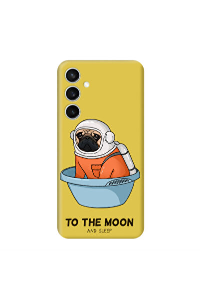 Other Samsung S24 Plus To the moon Yellow Colored Silicone TPU Θήκη