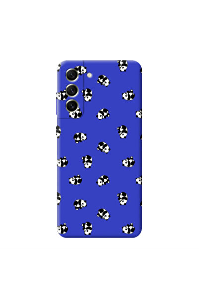 Other Samsung S21 Small Pandas Blue Colored Silicone TPU Θήκη
