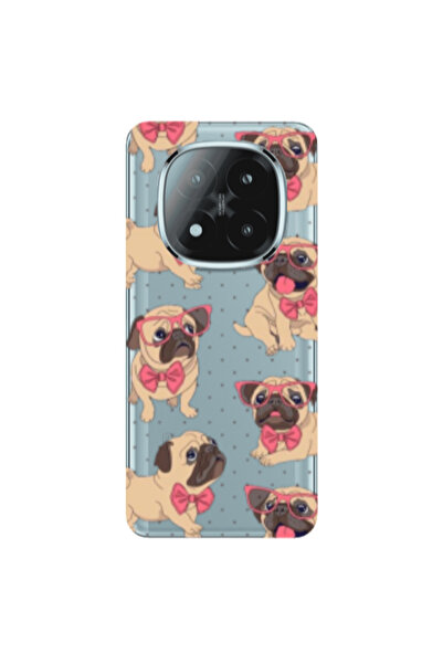 Other Xiaomi Redmi Note 14 Pro + 5g Dog Spectacled Transparent Silicone TPU Θήκη