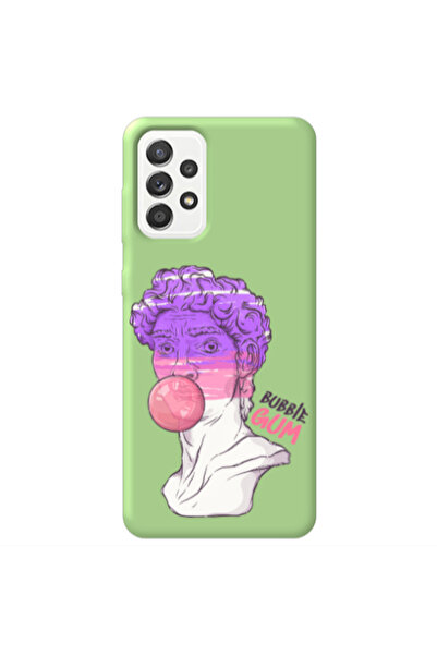 Other Samsung A72 Pin Bubble Light Green Colored Silicone TPU Θήκη