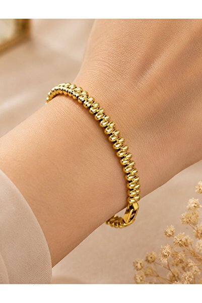 Merand Women's Gold Color Steel Bracelet – Modern Oval Chain Design |   Daily...