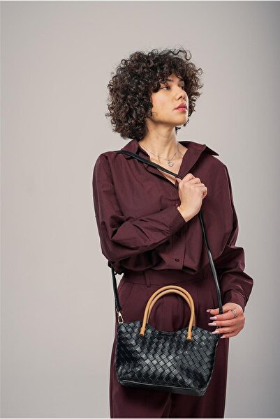 AYAKMOD حقيبة كتف نسائية سوداء 17844