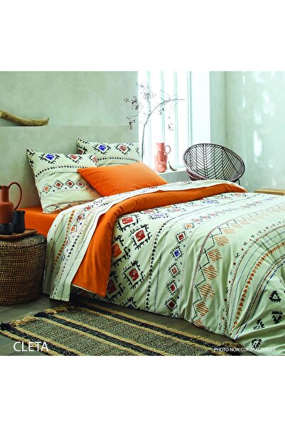 Generic 100% Cotton Printed Double Size Duvet Cover Set Cleta 1 Duvet Cover 2...