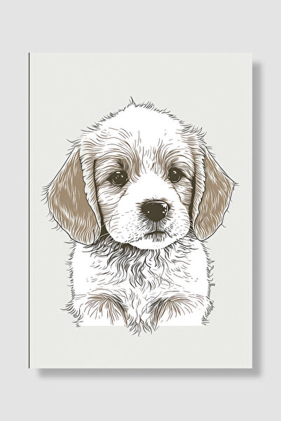 Luna Marissa Poster cu câine Cocker Spaniel Cățeluș Sepia Ilustrație Decor dr...