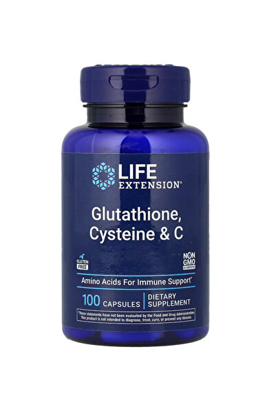 Life Extension Amino Acid, Glutathione, Cysteine & C, 500 mg of Vitamin C, Po...