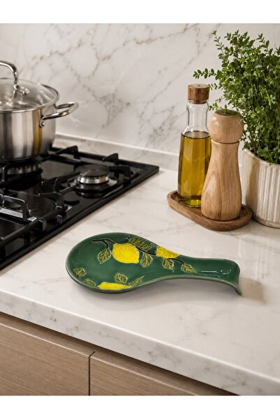 Twinkle Amalfi Garden Lemon Patterned Spoon Holder Green 26 cm
