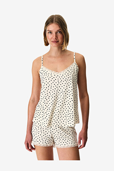 Penti Women Fleur Sleeveless Shorts Beige Set