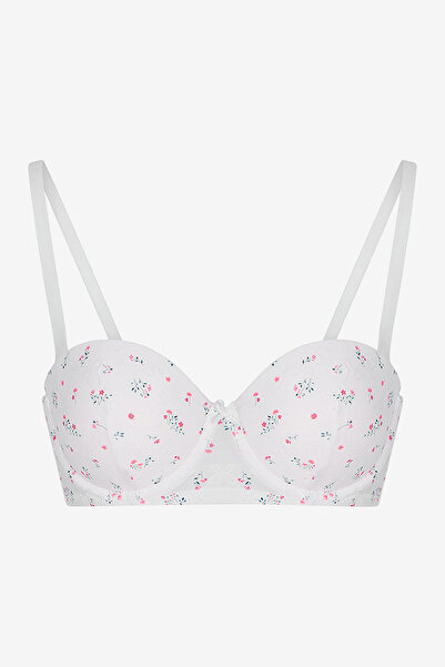 Penti Women Pop Up White Strapless Wired Padded Bra