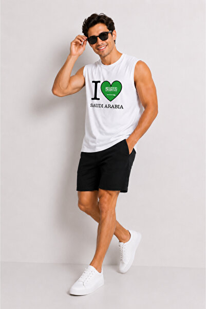 Rabona Fashion I Love Saudi Arabia Zero Sleeve Athlete