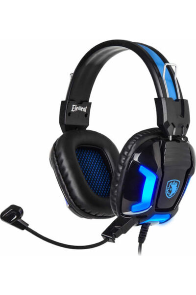 Sades Ακουστικά Gaming Υπεραυτικά Element με Σύνδεση USB / 2x3.5mm Μπλε