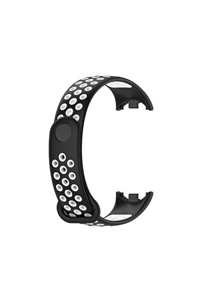 Other Λουράκι Σιλικόνης Sonique Sport με Πείρο Μαύρο / Λευκό (Xiaomi Mi Band ...