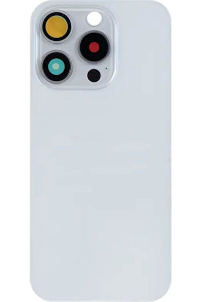 OEM Apple Iphone 15 Pro Κάλυμμα Μπαταρίας Μεγάλη Οπή + Φακός + Magsafe Λευκό ...