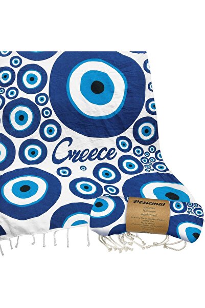 OEM Πετσέτα Θαλάσσης Pestemal Ασύμμετρα Ματάκια ~280g 90x180cm SummerTiempo 6...