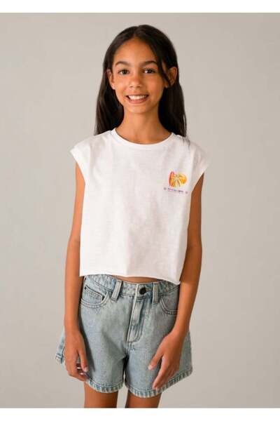 MAYORAL Girl's Basic Denim Shorts 8-18 Years Light Blue