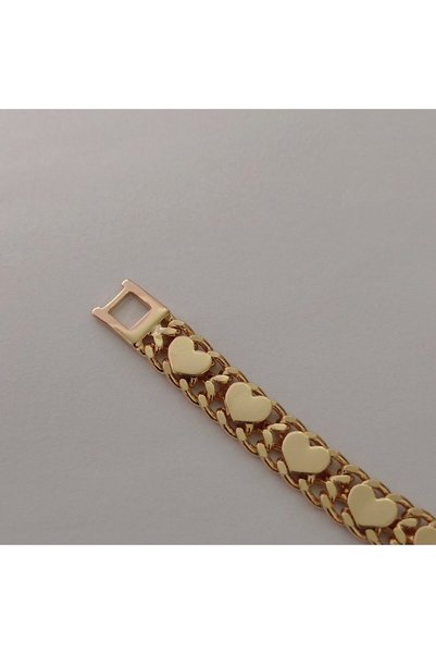 Zennemor Xuping Vip Quality Antiallergic Full Row Heart Motif Rose Gold Bracelet