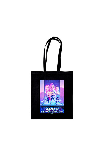 Pyramid K-Pop Demon Hunters Black Tote Bag By