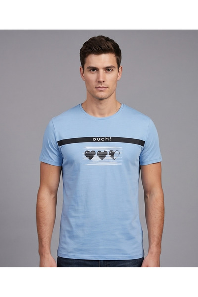 Collezione Men's 100% Cotton Premium Flexible Textured T-Shirt