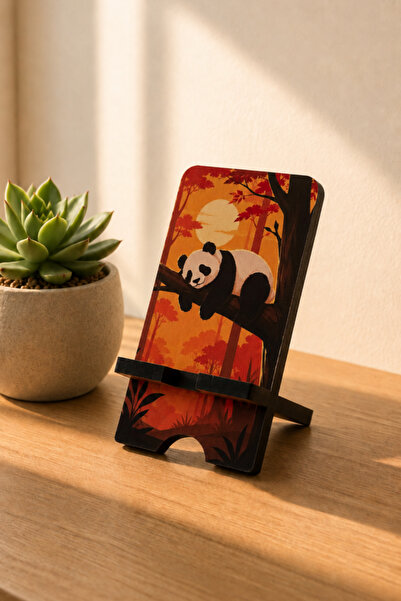 İsfahan TA Wooden Desktop Phone Holder Stand
