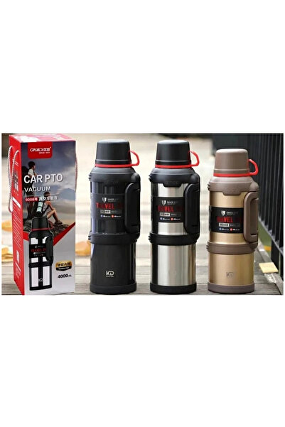 izmiryapımarket Travel Pot Thermos 4 Liters (48 Hours Cold - 48 Hours Hot Kee...