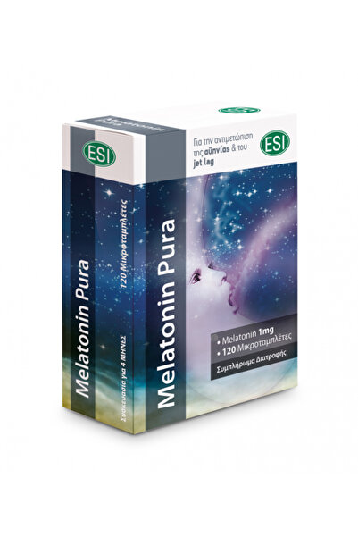 ESI | Melatonin Pura 1mg 120 | Μικροταμπλετες Κατα Την Αυπνια &amp; Jet Lag