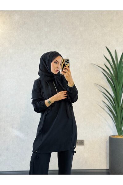 Asil 2623 بدلة برباط جانبي باللون الأسود