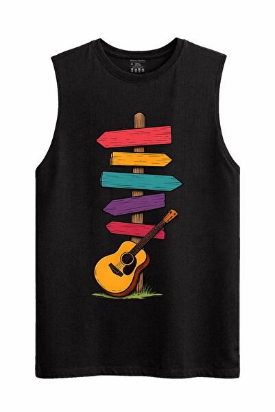 Rabona Fashion Campfire Chords Sleeveless Tank Top