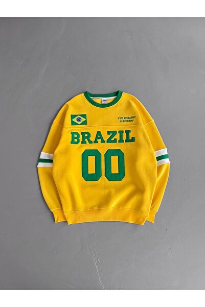 Lorinfo Unisex Vintage 00 Baskılı Oversize Sweatshirt