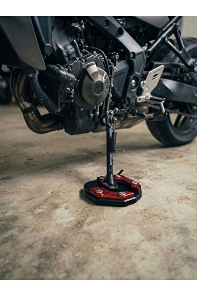 Universal MOTOSİKLET YAN AYAKLIK GENİŞLETİCİ KIRMIZI