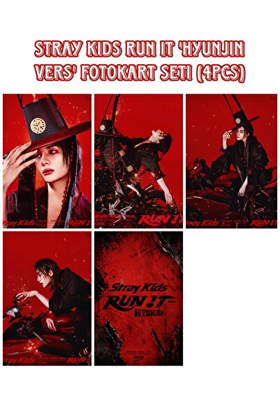 Sntay STRAY KİDS FOTOKART SETİ Hyunjin 'Run it bias vers'