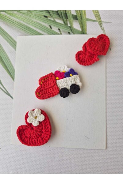 Hand Mother's Since 2024 Hairless Baby Hair Clips 3-Piece Mixed Sets Hanmade ...