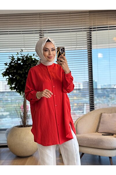 Lamazi Veil 4008 Ada Gömlek Mercan