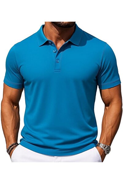 Choosey Apex Men's Polo Shirt - Cotton and Polyester Blend Short Sleeve, Brea...