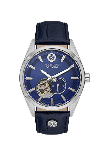Valentino Orlandi Dark Blue Leather Watch for Men VO.1.10033-2