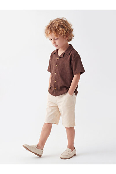 Noone Boys' Summer Short Sleeve Shirt and Shorts 2-Piece Set