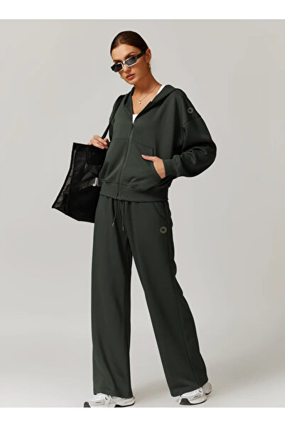 KAWN Mid Waist Oversized Wide Leg Joggers