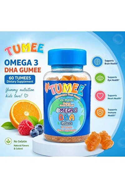 Mr.Tumee Mr. TUMEE Omega 3 DHA Gummies for Kids – Fruit Flavor, Gelatin-Free,...