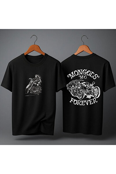 MAGORS Oversize Mongol and Mongrel Mob Biker Club Back Printed Premium Unisex...