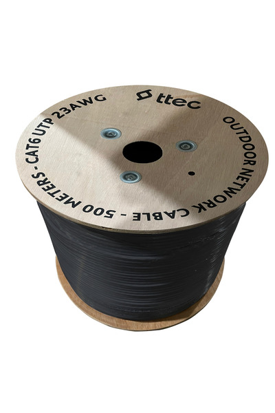 Universal Ttec Kbl-Cat623Cca/Out500S 500Mt U/Utp Cat6 Outdoor Network Cable B...