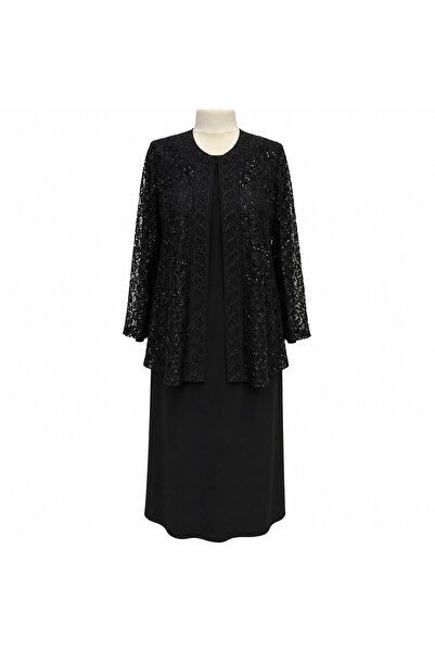 Sondos Moda42 Hesna Large Size Stone Embellished Jacket Stylish Mother Evenin...