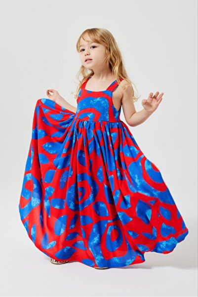Pinkitokids Colorful Backless Long Dress