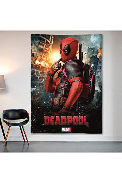 Geek Cultcha Deadpool Movie Wall Covering Wall Tapestry First Quality Satin F...
