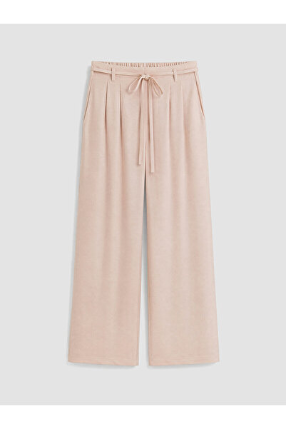 LC Waikiki Trendlucky Women's Linen Blend Trousers with Elastic Waist