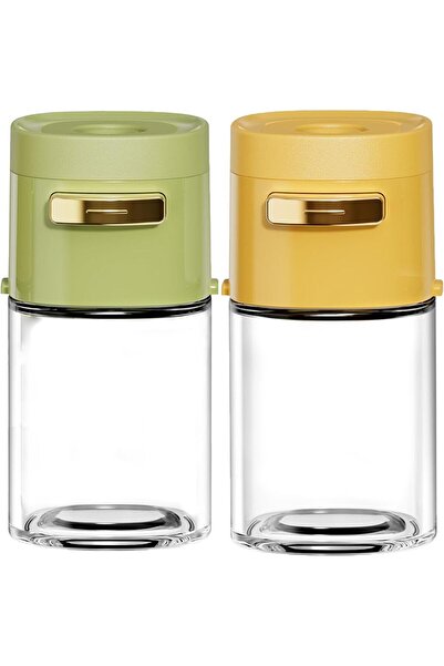 Arabest Salt and Pepper Shakers,2 PCS,Precise Quantitative,Clear Glass,0.5g p...