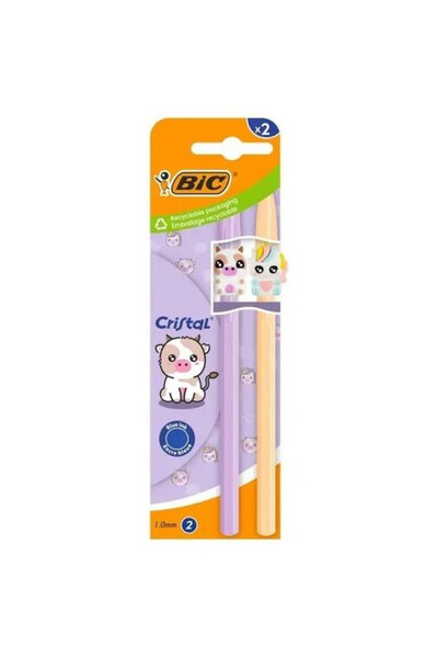 Bic Pix Cristal Figurine, cu imprimeu Funko POP, varf 1.0 mm, cerneala albast...