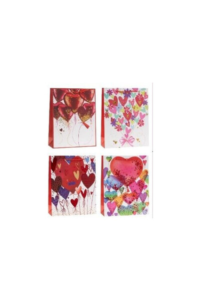 OEM Punga cadou/sacosa Rozette 26x32x10 cm, mix modele, Multicolor, 1 buc