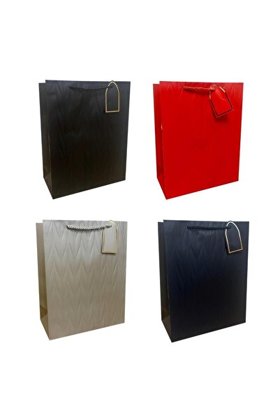 OEM Toreba cadou din hartie Ju-Piter 26x32x12 cm, 210 g, cu manere tip snur, ...